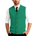 thumbnail image 1 of Men’s Button Down Sweater Vest Lightweight Knitted Plain V-Neck Sleeveless Cardigans, 1 of 7