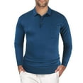 thumbnail image 1 of Men's Button Lapel Sweater Warm Pullover Casual Slim Knitted Sweater With Pocket, 1 of 2
