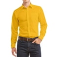 thumbnail image 1 of Men's Button Up Long Sleeve Regular Fit Collared Lightweight Classic Business Dress Shirt, 1 of 2