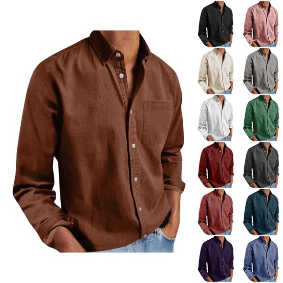 Men's Button Up Long Sleeve