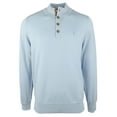 thumbnail image 1 of Men's Buttoned Mock Sweatshirt-BLU-Medium, 1 of 4