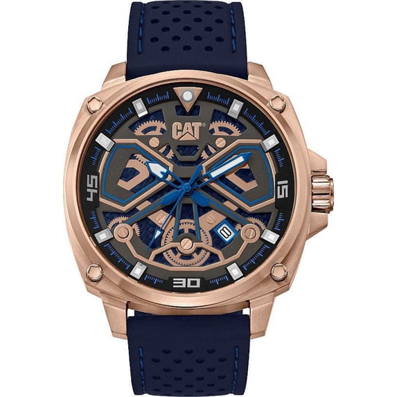 Men's CAT Caterpillar Tokyo Rose Gold Skeleton Dial Watch AJ19121126