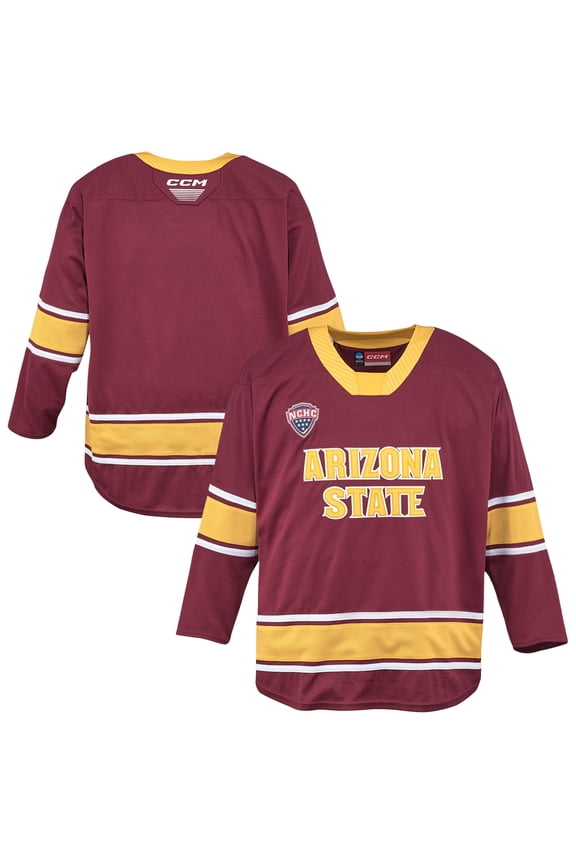 Men's CCM Maroon Arizona State Sun Devils  Replica Hockey Jersey