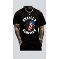 thumbnail image 1 of Men's "CHANCLA SURVIVOR" Graphic Tee Casual T-Shirt Black, 1 of 7