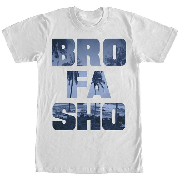 Men's CHIN UP Bro Fa Sho Graphic Tee White 2X Large