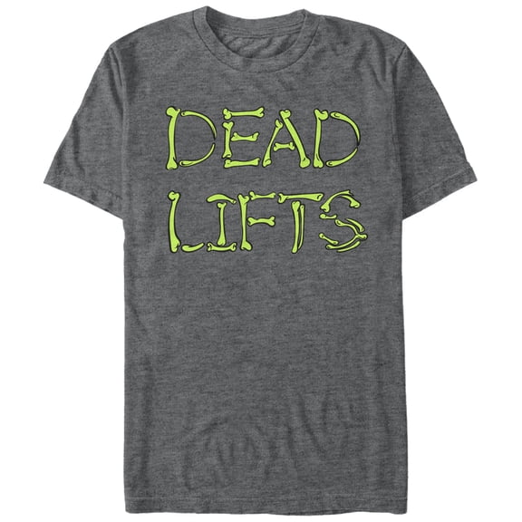 Men's CHIN UP Dead Lifts  Graphic Tee Charcoal Heather Medium