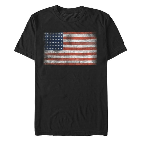 Men's CHIN UP Distressed Flag Graphic T-Shirt