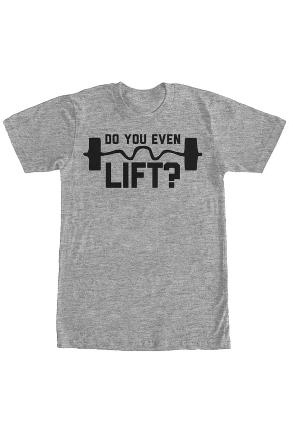 Men's CHIN UP Do You Even Lift Graphic Tee Athletic Heather Large
