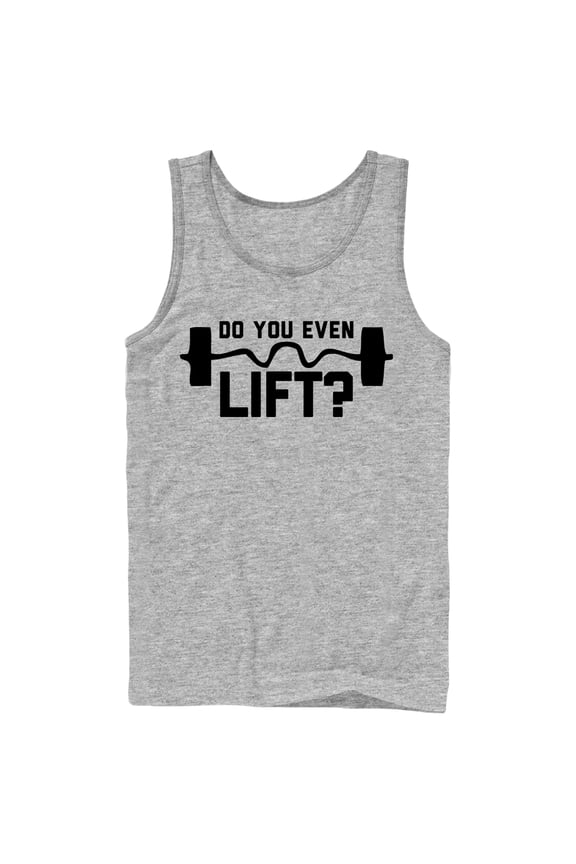 Men's CHIN UP Do You Even Lift Tank Top Athletic Heather X Large
