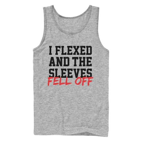 Men's CHIN UP Flex Your Sleeves Off  Tank Top Athletic Heather Medium