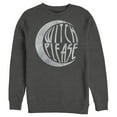 thumbnail image 1 of Men's CHIN UP Halloween Witch Please  Sweatshirt Charcoal Heather 2X Large, 1 of 4