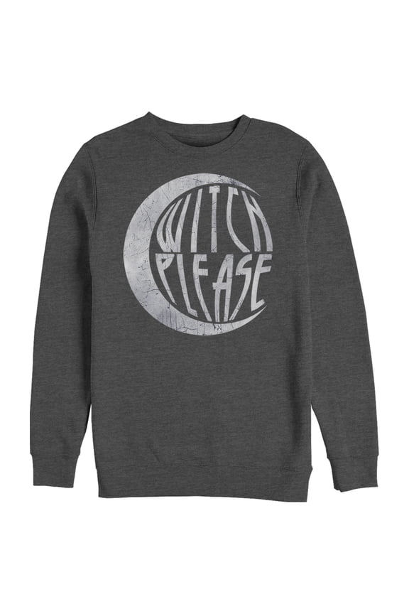 Men's CHIN UP Halloween Witch Please Sweatshirt Charcoal Heather Medium