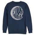 thumbnail image 1 of Men's CHIN UP Halloween Witch Please  Sweatshirt Navy Blue Small, 1 of 4