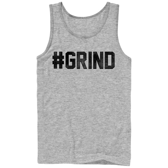 Men's CHIN UP Hashtag Grind Tank Top Athletic Heather Small