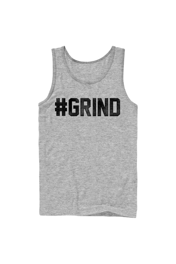Men's CHIN UP Hashtag Grind Tank Top Athletic Heather X Large