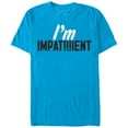 thumbnail image 1 of Men's CHIN UP I Am Impatient Graphic Tee Turquoise 2X Large, 1 of 4