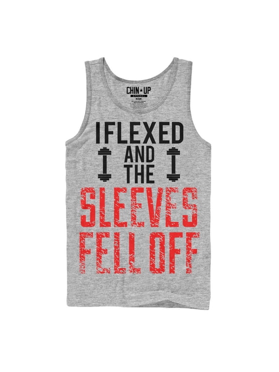 Men's CHIN UP I Flexed Tank Top Athletic Heather Medium