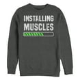 thumbnail image 1 of Men's CHIN UP Installing Muscles Sweatshirt Charcoal Heather 3X Large, 1 of 3