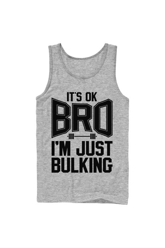 Men's CHIN UP Just Bulking Tank Top Athletic Heather Medium