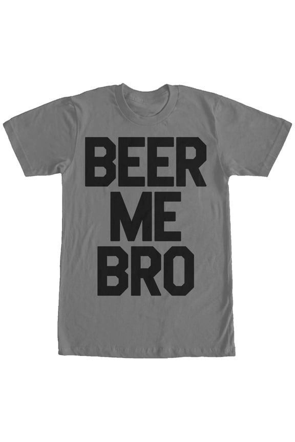 Men's CHIN UP Me Bro Graphic Tee Charcoal Large