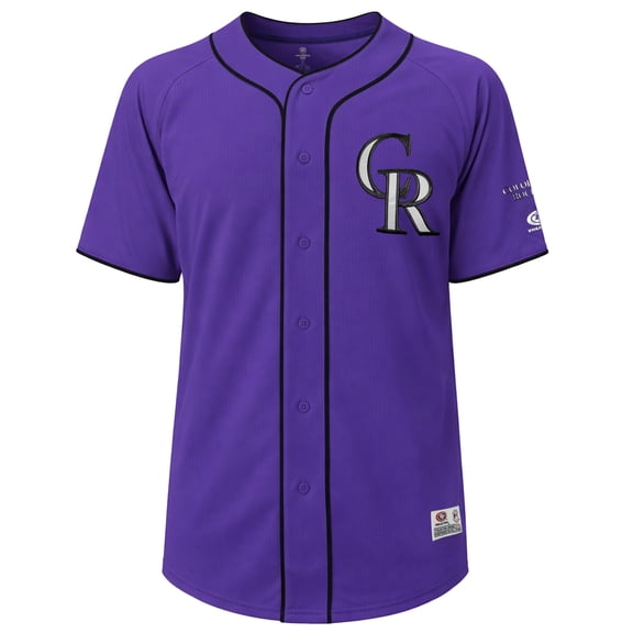 MLB Colorado Rockies Men's Primary Color Full Button Jersey