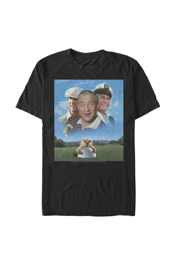 Men's Caddyshack Photo Poster Graphic Tee Black Small