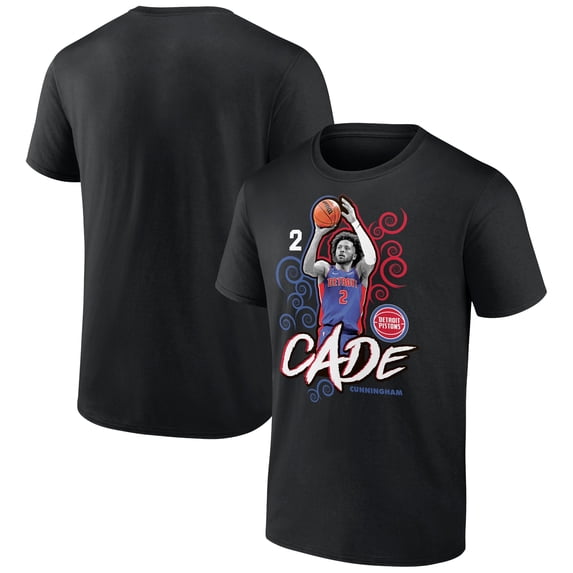 Men's Cade Cunningham Black Detroit Pistons Competitor T-Shirt