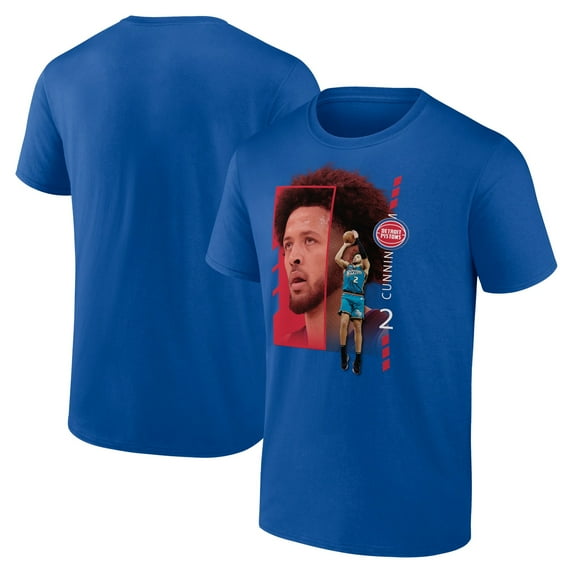 Men's Cade Cunningham Royal Detroit Pistons Jump Pass T-Shirt