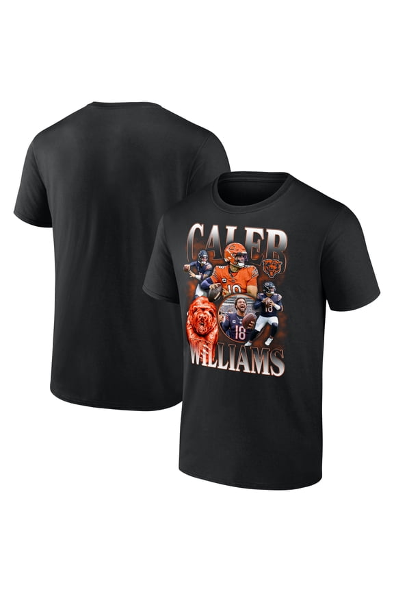 Men's Caleb Williams Black Chicago Bears Notorious Graphic T-Shirt