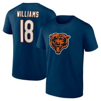 Men's Caleb Williams Navy Chicago Bears Icon Name & Number T-Shirt