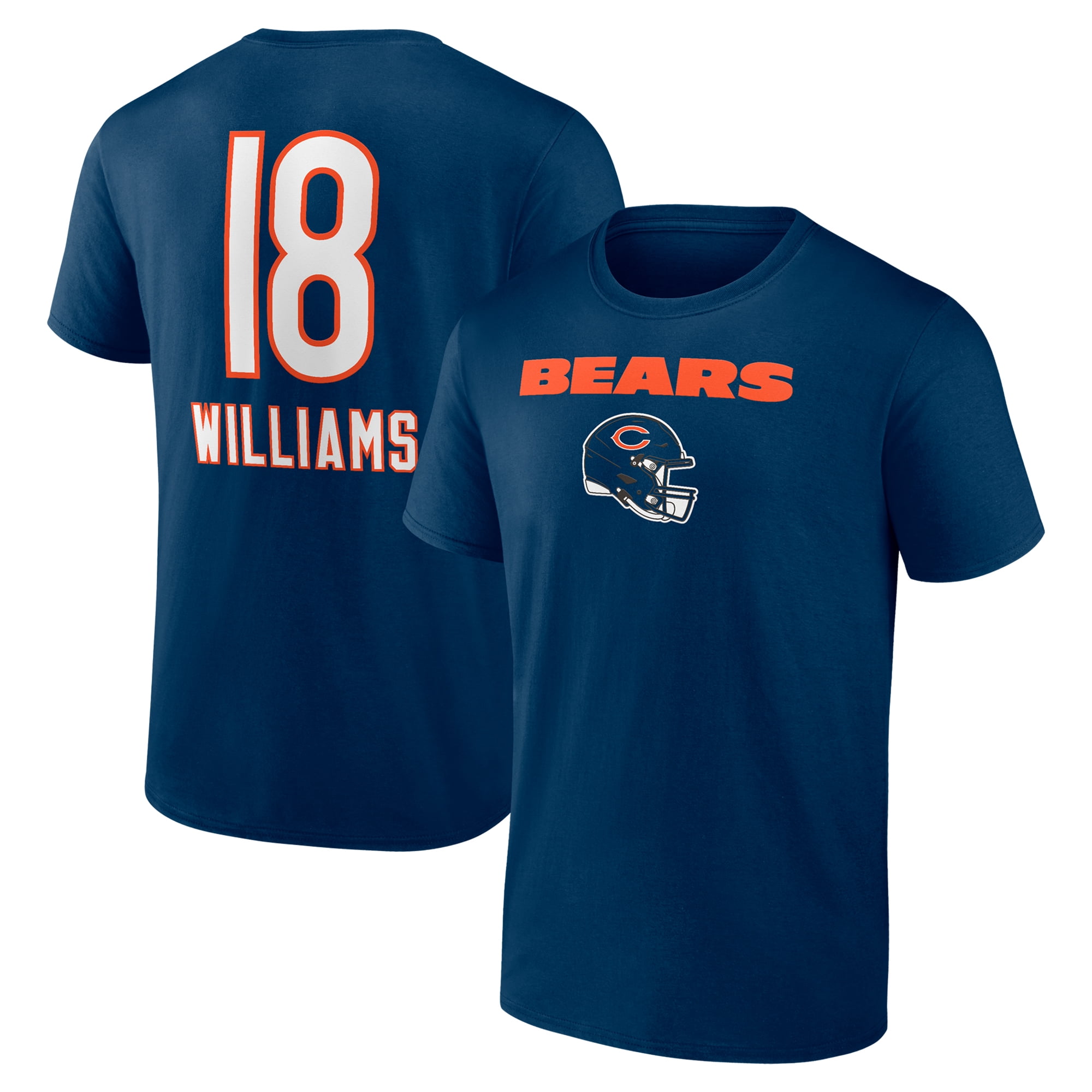 Men's Fanatics Navy Chicago Bears Crew Neck T-Shirt