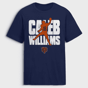 Men's Caleb Williams Navy Chicago Bears Silo T-Shirt