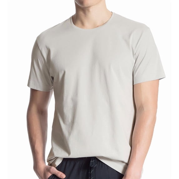 Men's Calida 14081 Remix Basic Crew Neck T-Shirt (Fog 2XL)