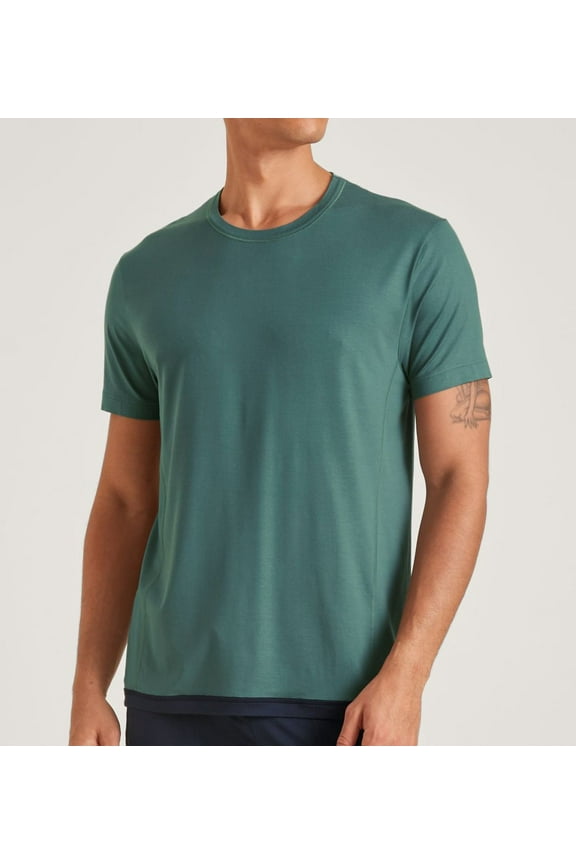 Men's Calida 14283 DSW Balancing Crew Neck T-Shirt (Dark Glen M)