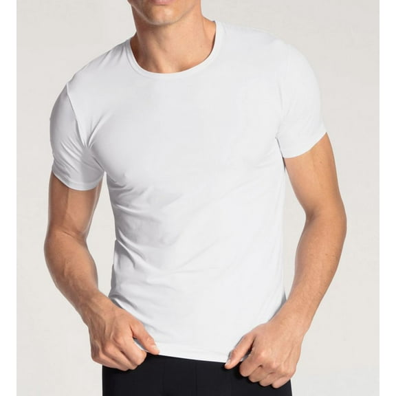 Men's Calida 14285 Performance Neo Crew Neck T-Shirt (White S)