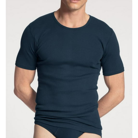 Men's Calida 14310 Cotton Classic Crew Neck T-Shirt (Admiral 2XL)