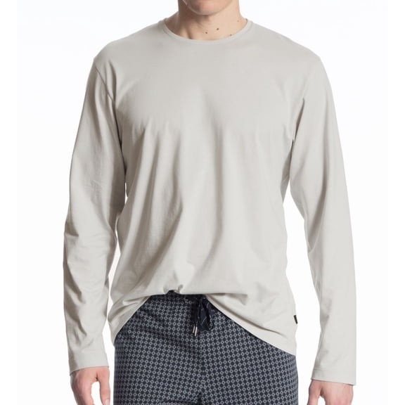 Men's Calida 15081 Remix Basic Long Sleeve T-Shirt (Fog L)