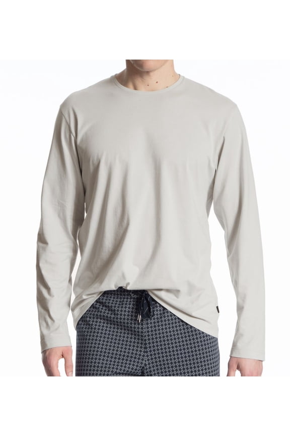 Men's Calida 15081 Remix Basic Long Sleeve T-Shirt (Fog L)