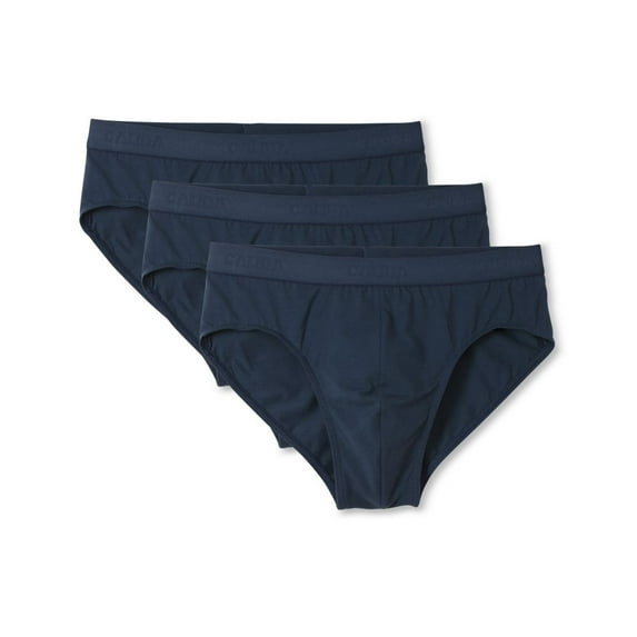 Men's Calida 22441 Natural Benefit Cotton Stretch Briefs - 3 Pack (Indigo Mood S)