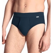 Mens Calida 23112 Cotton Classic Brief w/ Fly & Soft Waistband Admiral XL
