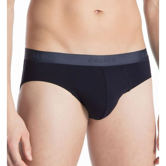 Men's Calida 23785 Clean Line Micro Modal Brief (Dark Sapphire L)