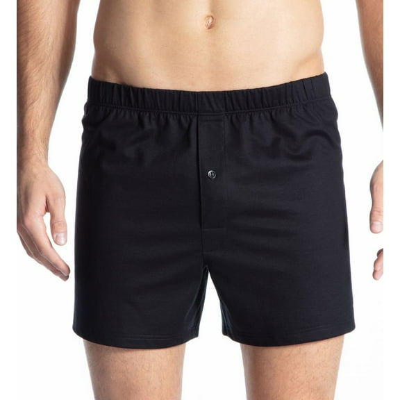 Men's Calida 24090 Cotton Code Boxer (Black 2XL)