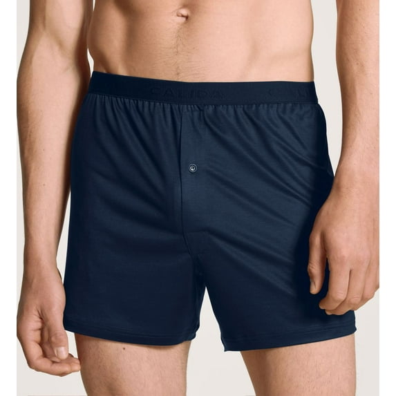 Men's Calida 24361 100% Nature Tencel Boxer (Sapphire Blue XL)