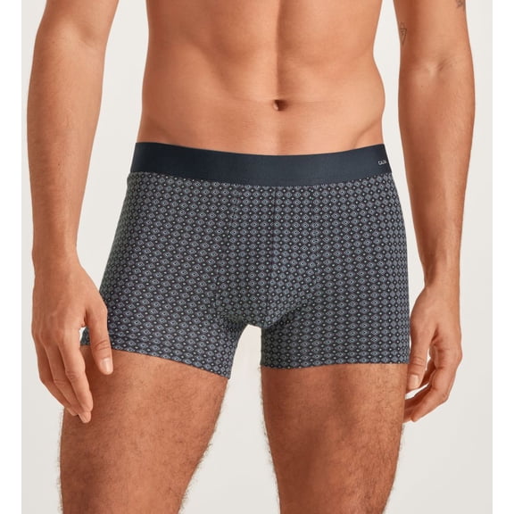 Men's Calida 26189 Cotton Code Design Boxer Brief (Shale Grey 2XL)