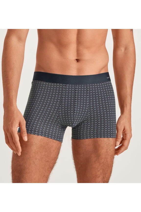 Men's Calida 26189 Cotton Code Design Boxer Brief (Shale Grey 2XL)