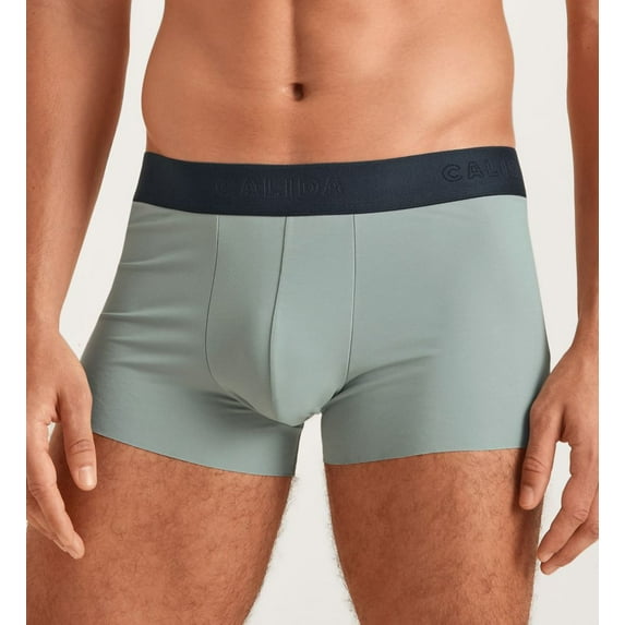 Men's Calida 26785 Clean Line Micro Modal Boxer Brief (Slate Grey M)