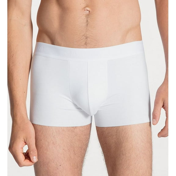 Men's Calida 26785 Clean Line Micro Modal Boxer Brief (White M)