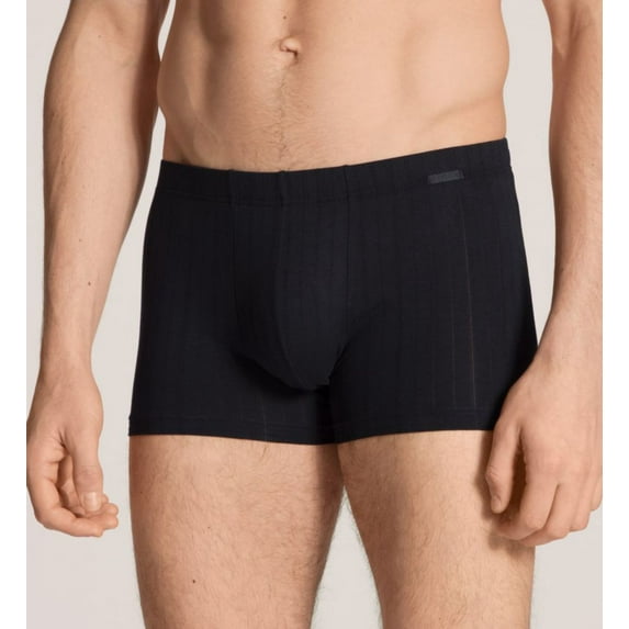 Men's Calida 26786 Pure & Style Quick Dry Pima Cotton Boxer Brief (Black S)