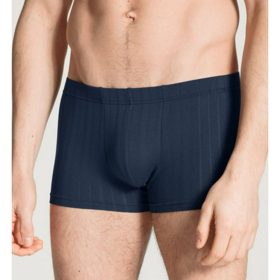 Men's Calida 26786 Pure & Style Quick Dry Pima Cotton Boxer Brief (Indigo Mood L)