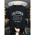 thumbnail image 1 of Men's California 1994 Graphic T-Shirt - Los Angeles Sports Champion Design, Comfortable & Stretchy Summer Casual Street Style Round Neck Tee in Light Blue, 1 of 3